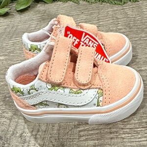 Vans Peach Old Skool V Unicorn Sneakers size 2 baby toddler